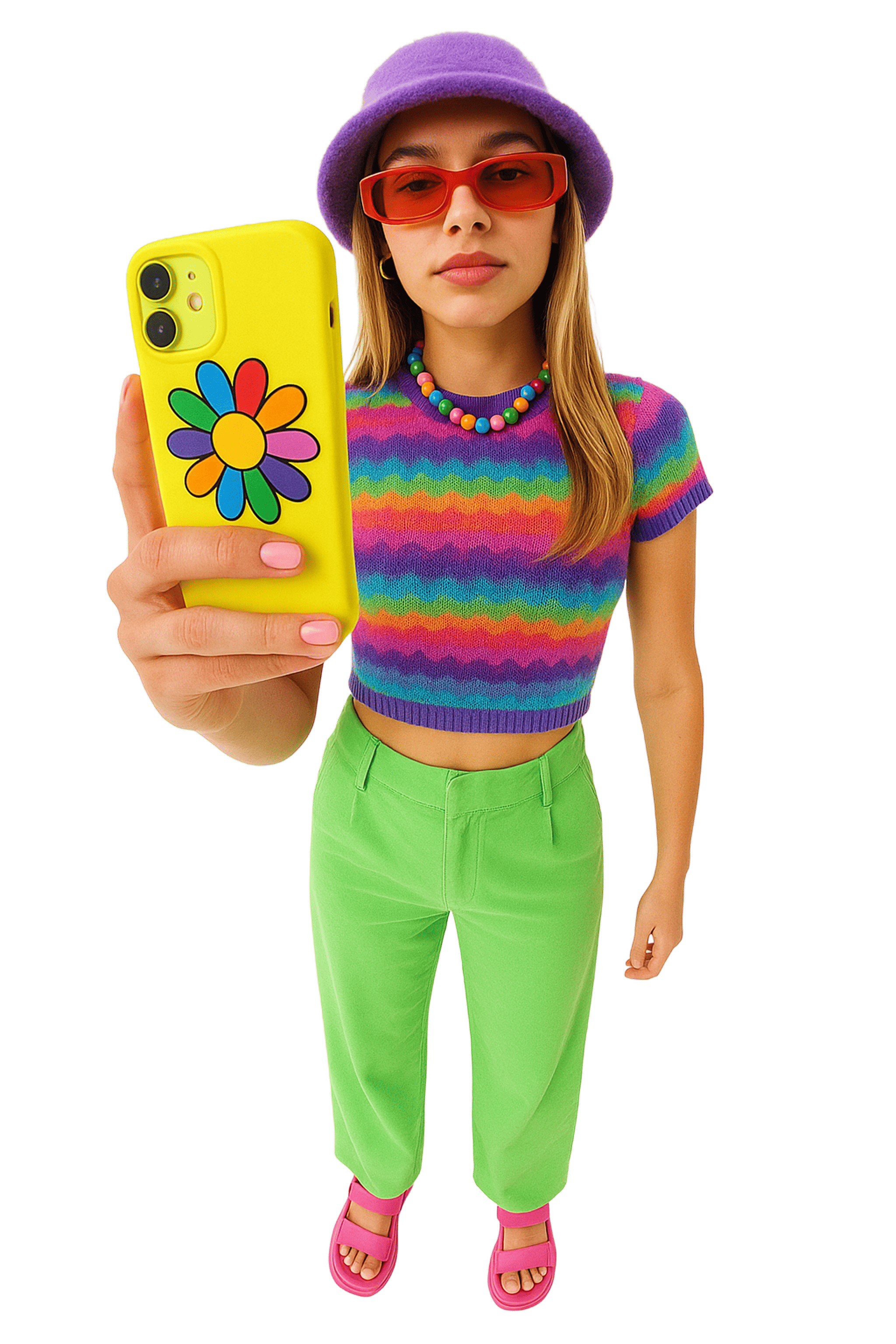 New lady with iPhone